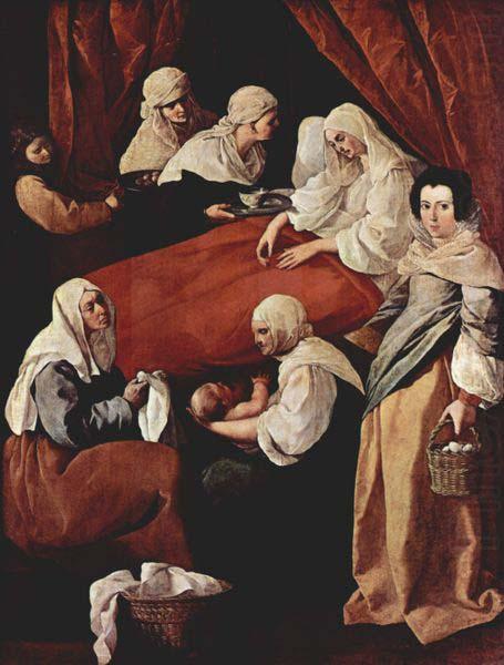 Francisco de Zurbaran The Birth of the Virgin, china oil painting image